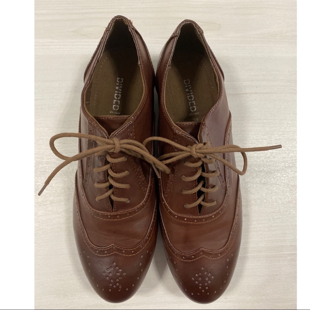 Brown Brogue Oxfords NEW